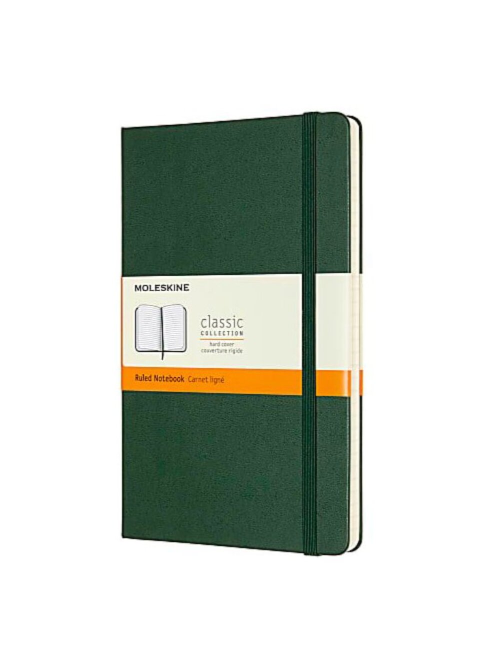 MOLESKINE Classic Pocket Notebook Lined Hard Cover Myrtle Green 5 X 8 1/4” NWT